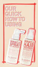 Video laden en afspelen in Gallery-weergave, Miracle Spray Hair Treatment (Spray) - Eleven Australia 🌱