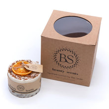 Afbeelding in Gallery-weergave laden, Geraspte Kaneel &amp; Appelsien Geurkaars - Beauty Scents (Sojawas)
