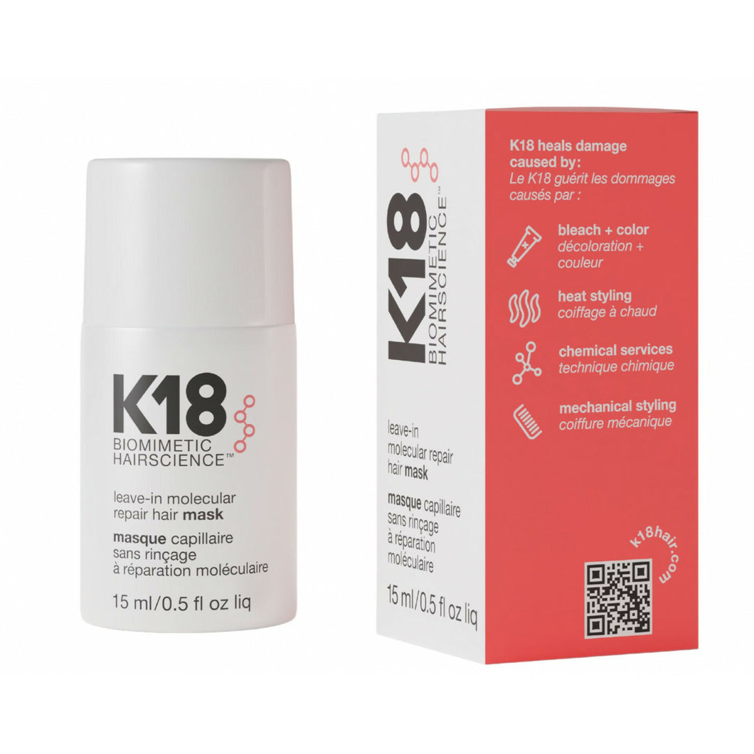 K18 I Leave-In Moleculair Repair Hair Mask (15 ml)
