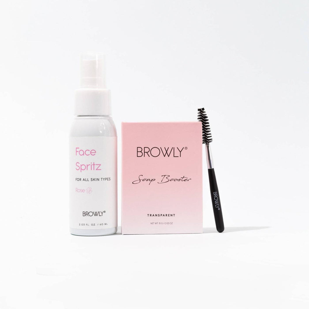 Brow Soap Booster + Spritz Rose | Browly - Clear/Transparant