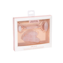 Afbeelding in Gallery-weergave laden, Rozenkwarts Gua Sha en roller set
