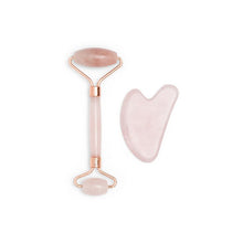 Afbeelding in Gallery-weergave laden, Rozenkwarts Gua Sha en roller set
