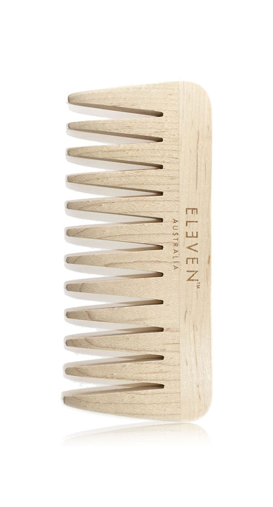 Wooden Wide Tooth Comb / Houten Kam Met Brede Tanden I Eleven Australia 🌱